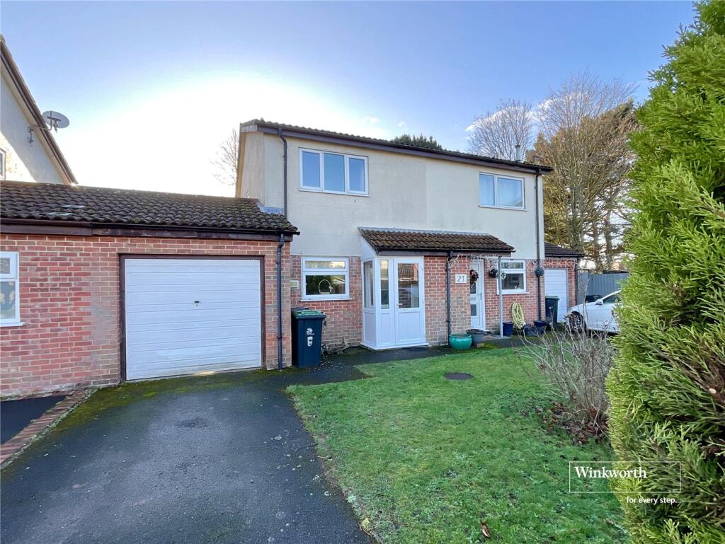 2-bed semi-detached on Celandine Close, Christchurch, Dorset, BH23, £335,000
