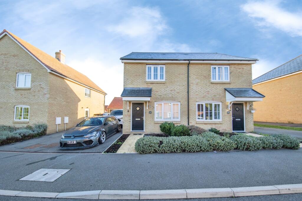 2-bed semi-detached on Bourne Brook View, Earls Colne, COLCHESTER, £320,000