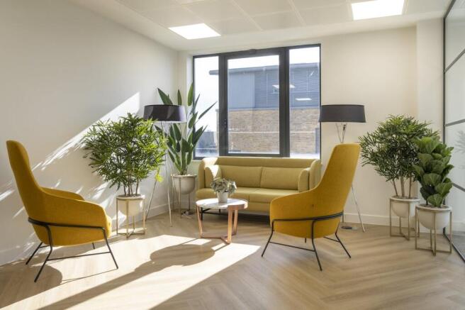 Reception within third floor office