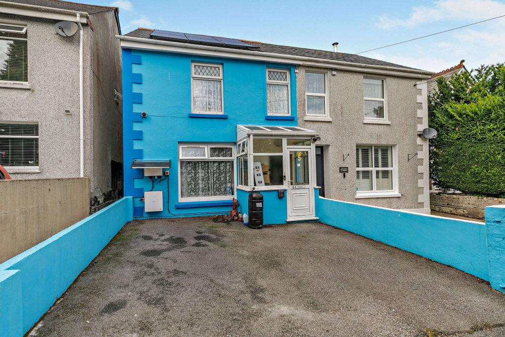2-bed semi-detached on Charles Street, Bugle, Cornwall, £180,000