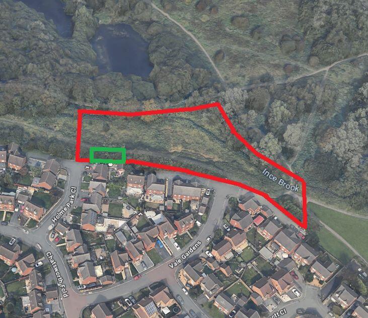 Main image of property: Land to the rear off Chatsworth Fold, Ince-in-Makerfield, Wigan, WN3 4JF