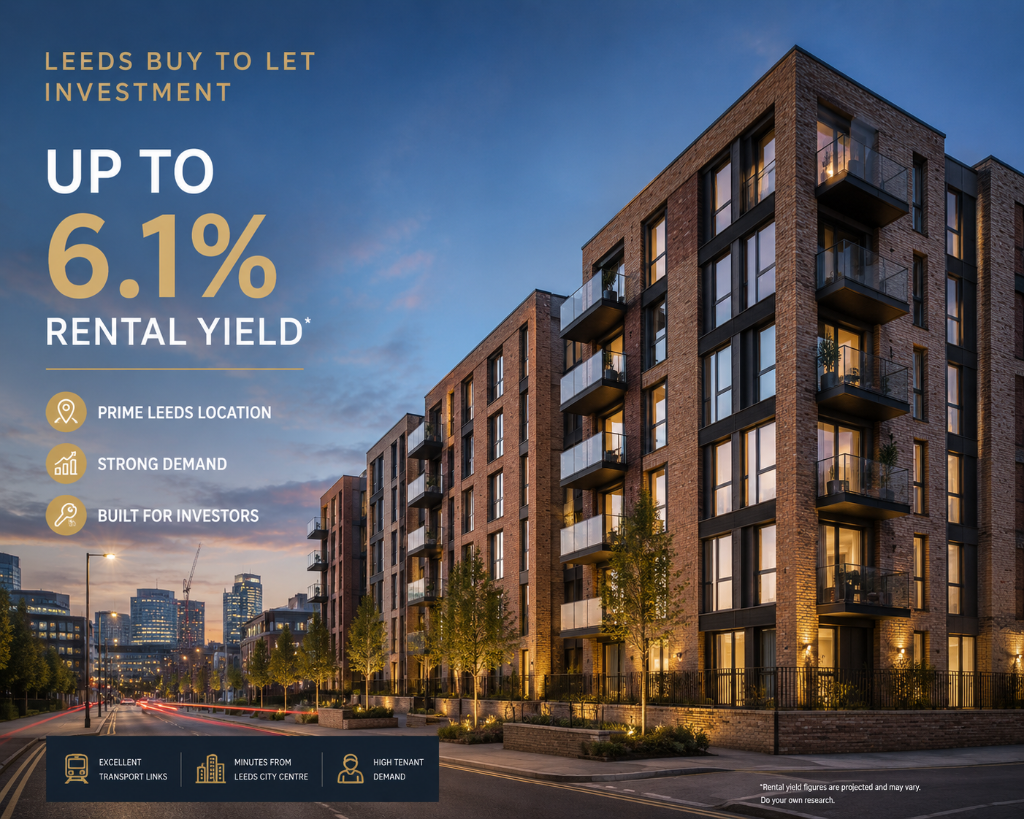 Main image of property: Leeds Buy to Let Apartment - Up to 6.1% Rental Yield | Prime City Centre Investment