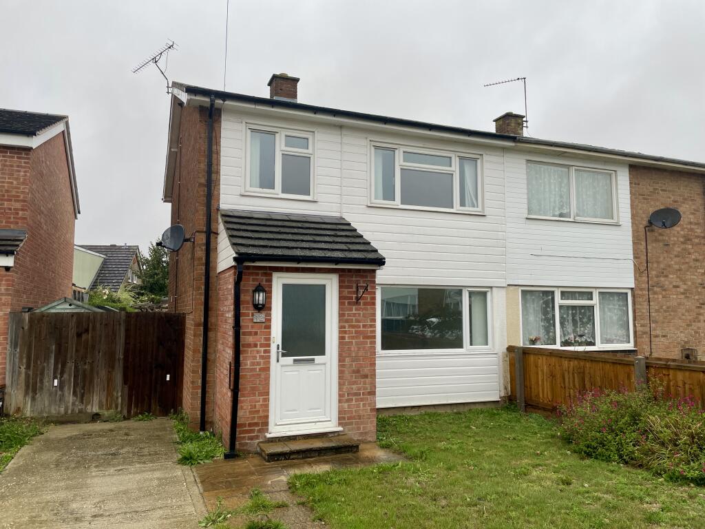3-bed semi-detached on 12 Broomspath Road, Stowupland, Stowmarket, Suffolk IP14 4DB, £180,000