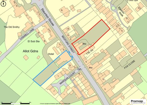 Bell Hotel &amp; Inn, Woburn - OS Map v2.jpg