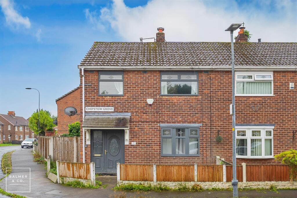 3-bed semi-detached on Chepstow Grove, Leigh, WN7, £140,000