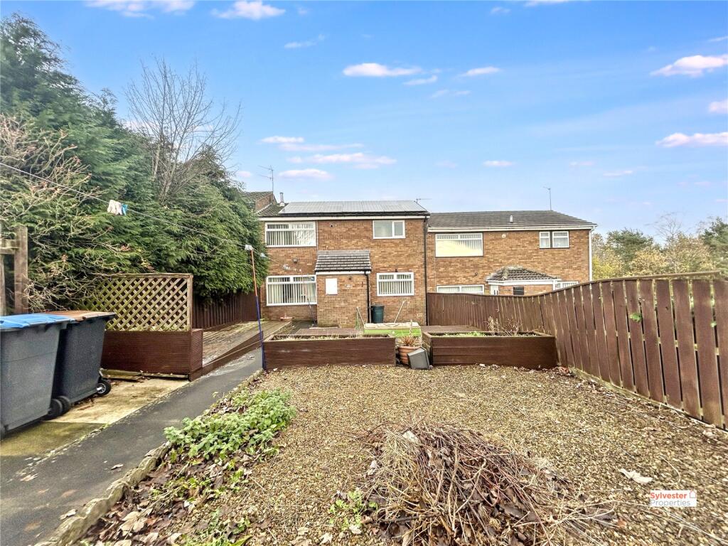 3-bed terraced on Coates Close, Stanley, DH9, £100,000