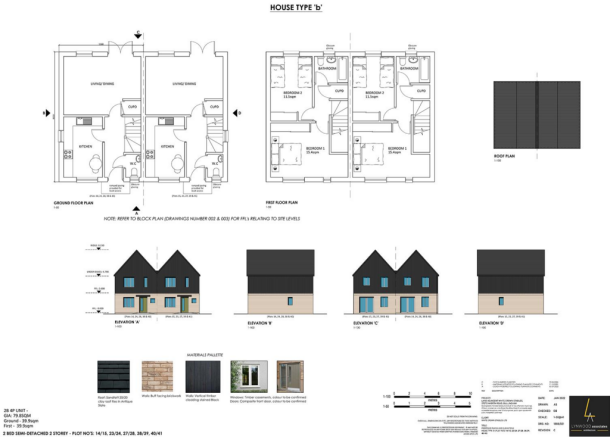 1888.021 REV C - HOUSE TYPE B - PLANS AND ELEVATIO