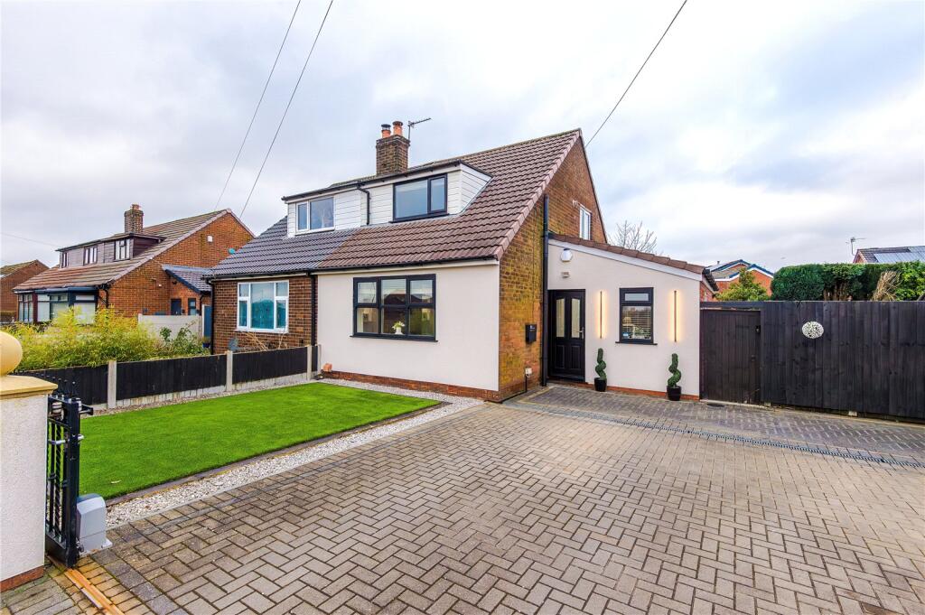 3-bed semi-detached on Scot Lane, Blackrod, Bolton, Greater Manchester, BL6, £320,000