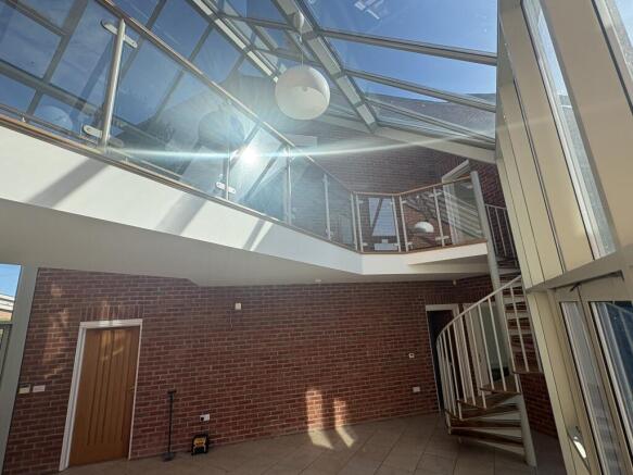 Hall and galleried landing