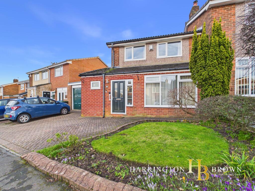 3-bed semi-detached on Alderside Crescent, Lanchester, £220,000