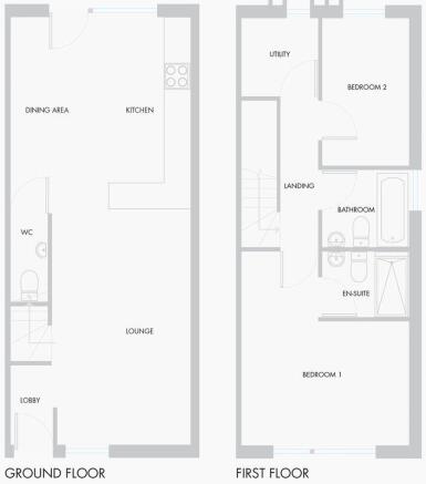 2 bedroom plan