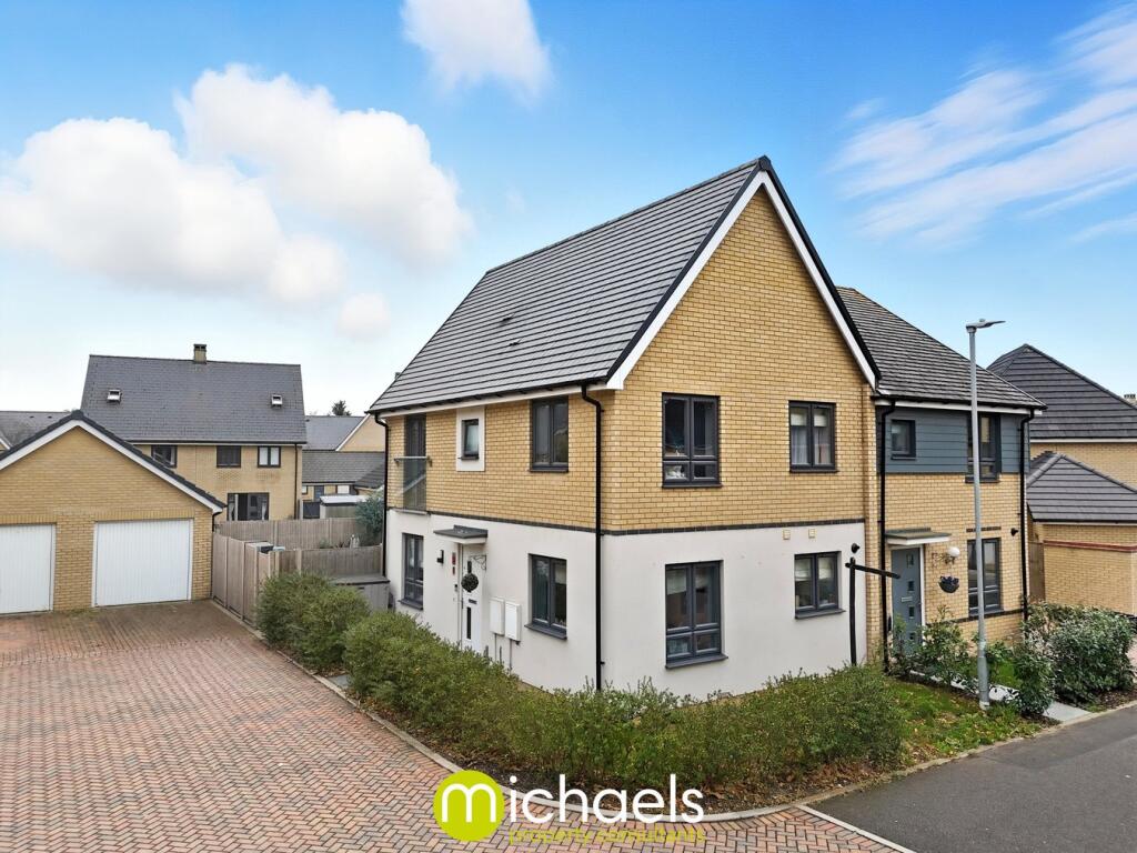 3-bed semi-detached on Charles Bree Way, Stanway, Colchester, CO3, £350,000