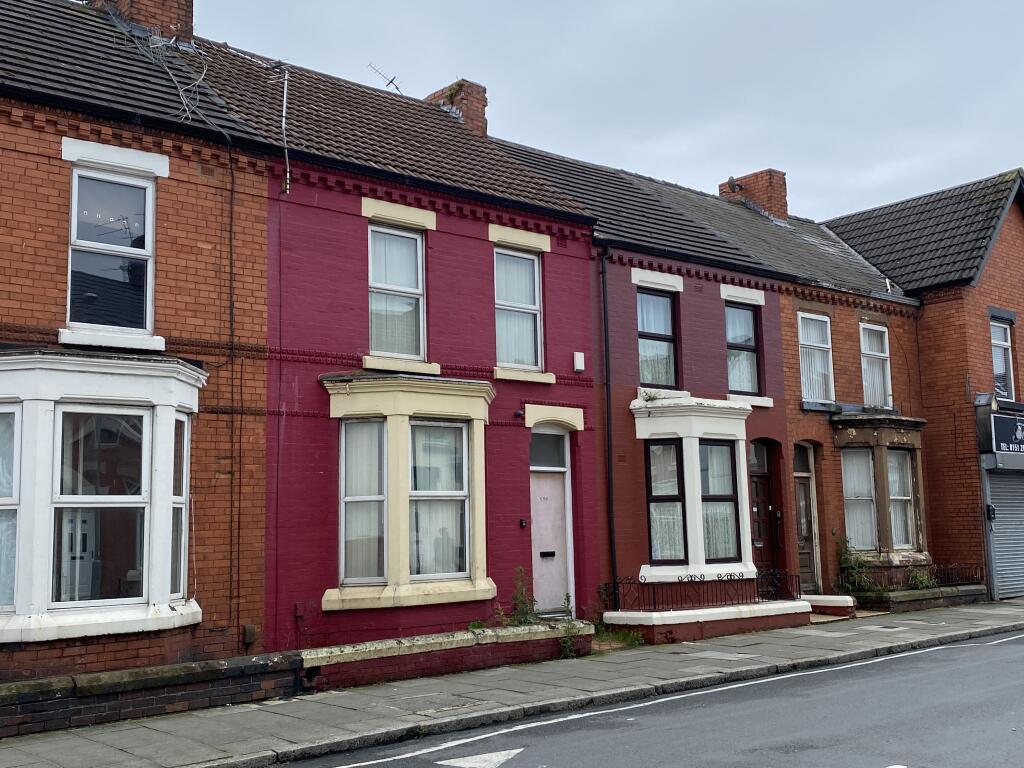 6-bed terraced on 190 Molyneux Road, Kensington, Liverpool, Merseyside, L6, £75,000