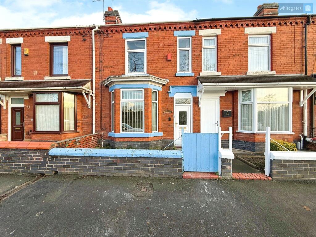 3-bed terraced on Nelson Street, Crewe, Cheshire, CW2, £65,000