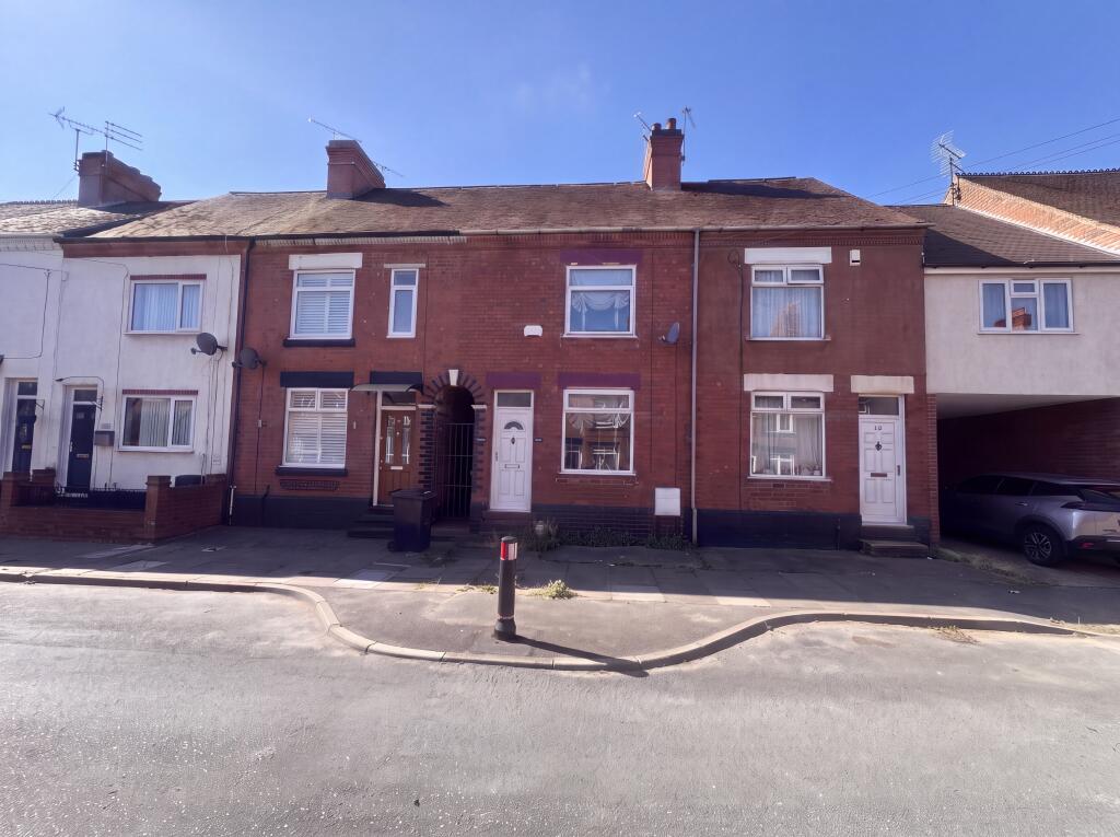 2-bed terraced on Charles Street, Nuneaton, CV11, £140,000