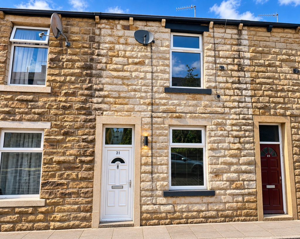 2-bed terraced on 21. Atkinson Street, Colne, Lancashire BB8 8AT, £10,000