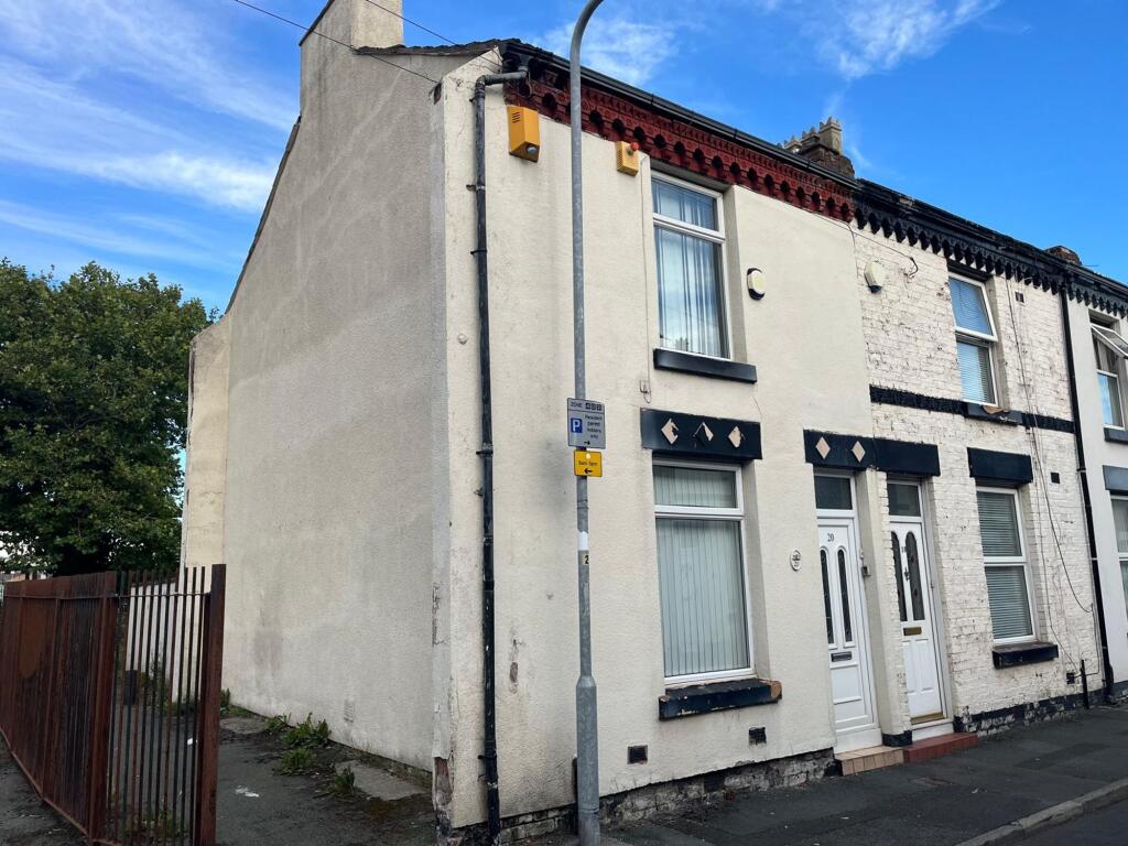 2-bed terraced on Oak Street, Bootle, L20, £78,000