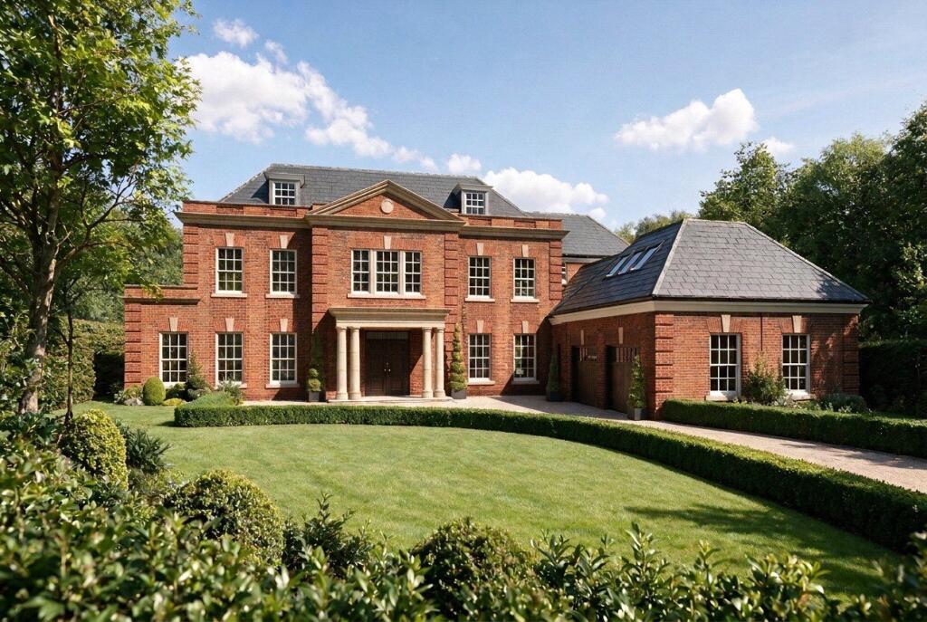 6-bed detached on Princes Drive, Oxshott, KT22, £5,500,000