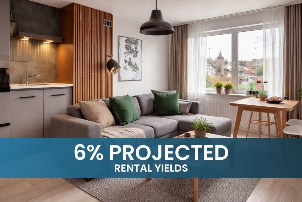 1-bed flat on 6% Projected Rental Yields | Fully Managed M1 Manchester Investment – Contemporary 1 Bed, Investor Opportunity, £130,000