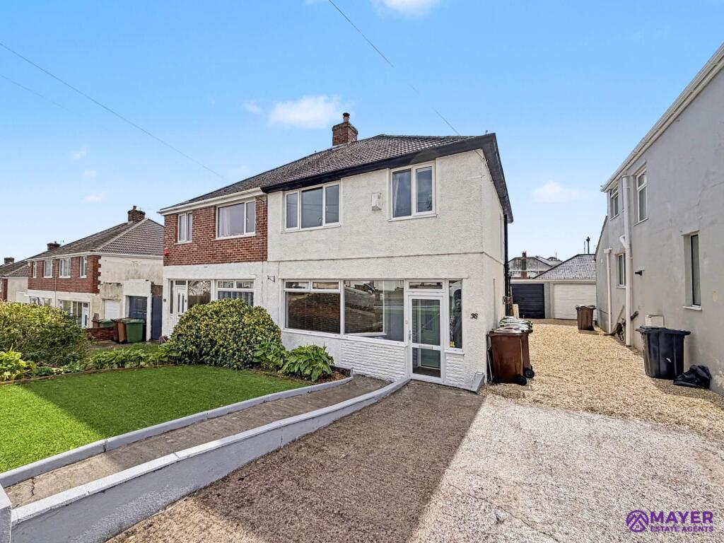 3-bed semi-detached on The Mead, Plymouth, £320,000