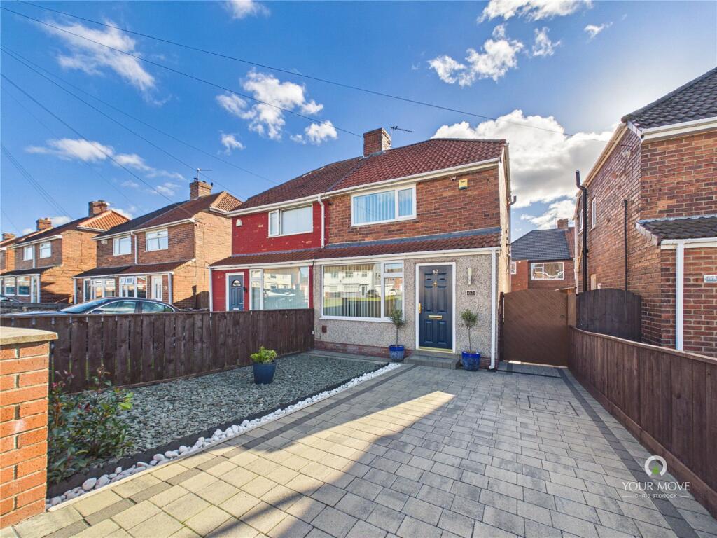2-bed semi-detached on Hotspur Road, Wallsend, Tyne and Wear, NE28, £185,000