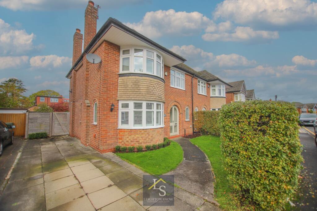 3-bed semi-detached on Whitehaven Road, Bramhall, SK7, £595,000