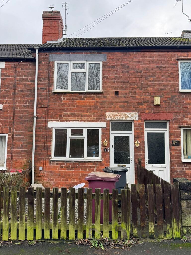2-bed terraced on Church Street, Creswell, S80, £95,000