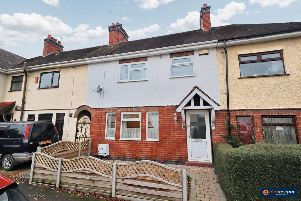 2-bed terraced on Ivanhoe Avenue, Attleborough, Nuneaton, CV11 4RW, £170,000