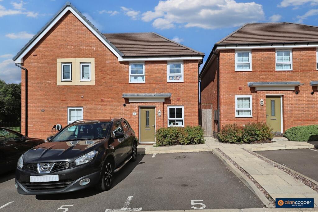 2-bed semi-detached on Hawker Gardens, Nuneaton, Warwickshire, CV10 9GL, £205,000