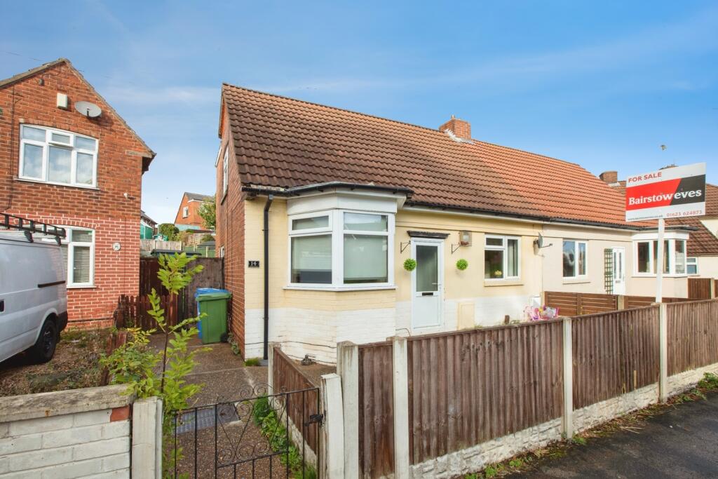 2-bed semi-detached on Ruskin Road, Mansfield, Nottinghamshire, NG19, £130,000