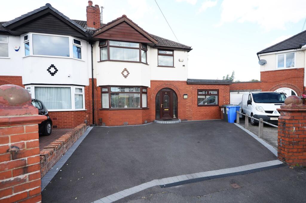 3-bed semi-detached on Granville Road, Audenshaw, M34, £390,000