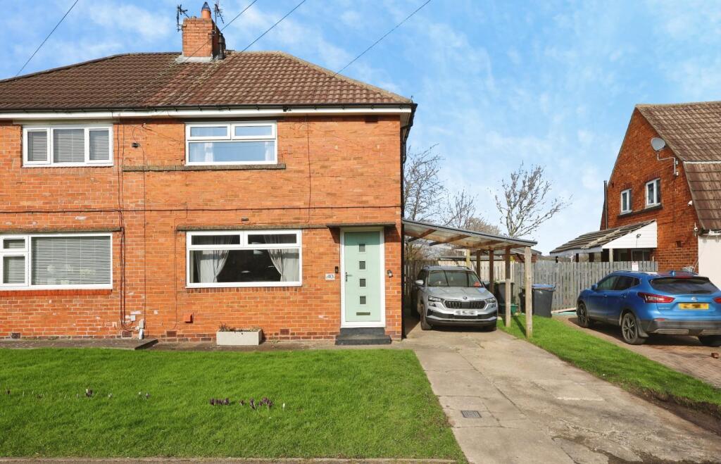 2-bed semi-detached on Beech Avenue, Spennymoor, £100,000