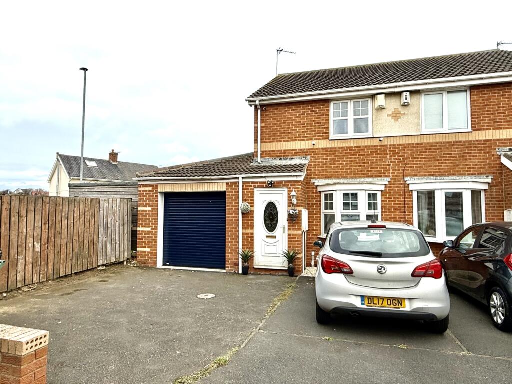 2-bed semi-detached on Brunel Close, Hartlepool, £115,000