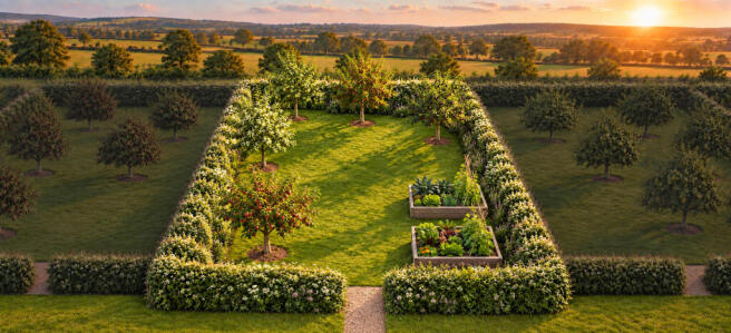 2 Raised Bed Orchard