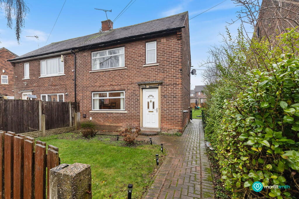 2-bed semi-detached on Manor Road, Dinnington, S25 2QJ, £132,000