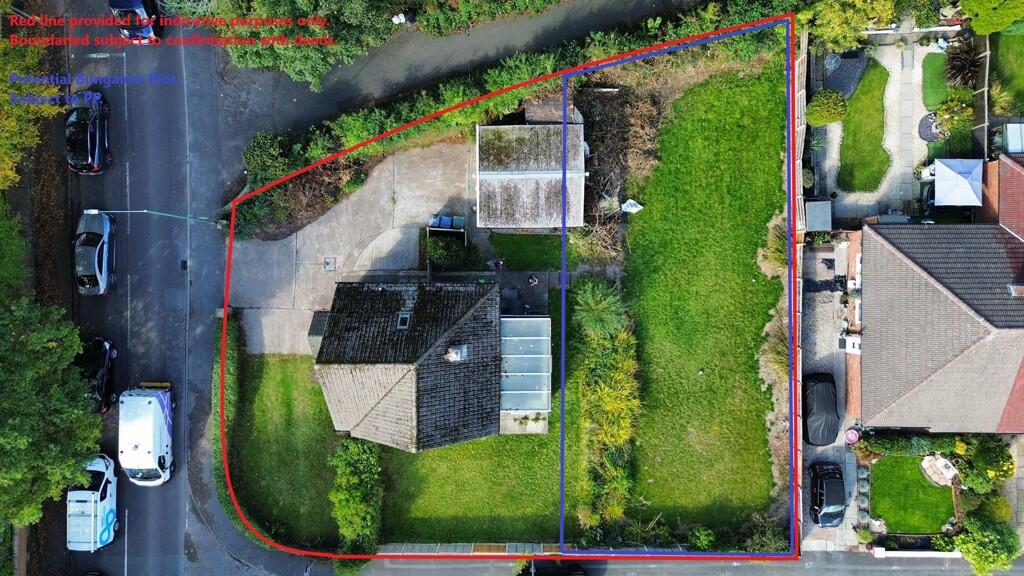 Photo 1. Boundaries are ubject to confirmation with deeds. Potential Bungalow, subject to PP. .