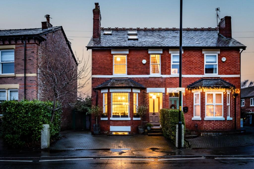 4-bed semi-detached on Bramhall Lane South, Bramhall, SK7, £650,000