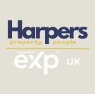 Harpers Property People, Powered by eXp UK, Bedlington Logo