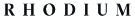 Rhodium, London Estate Agent Logo