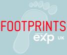 Footprints, Powered by eXp UK, Covering Deal Estate Agent Logo