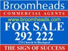Broomheads Commercial Agents, Blackpool Logo