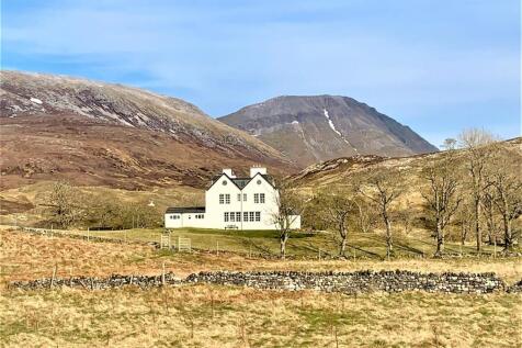Inchnadamph Lodge side view west facing