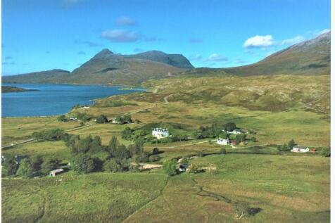 Inchnadamph Lodge aerial view