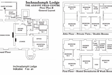 Inchnadamph Lodge floorplan