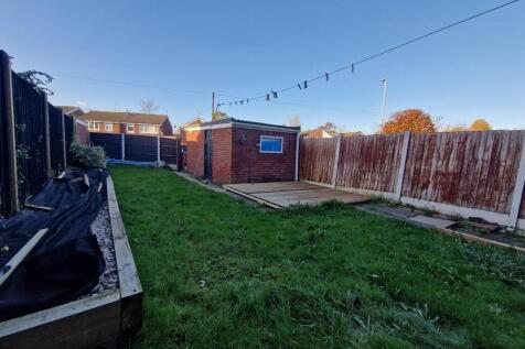 Rear garden and detached Garage