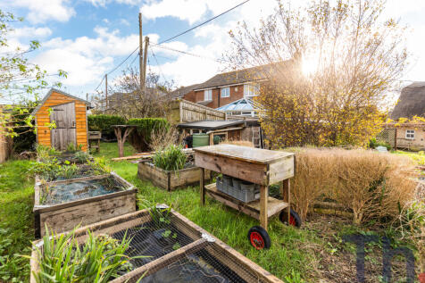 Rear Garden with Vegetable plots