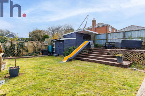 Lawned Garden with raised decking