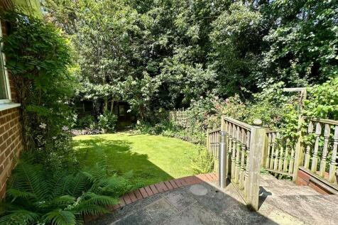 side patio &amp; lawn