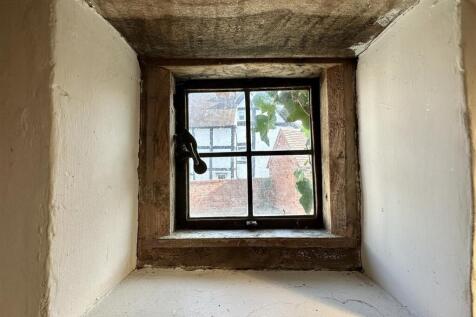 window in bathroom