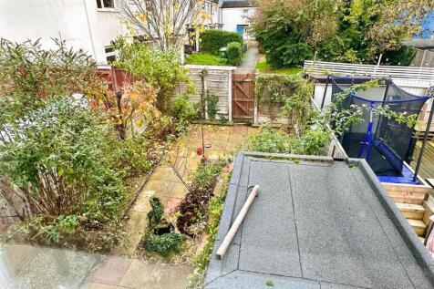 view over rear garden